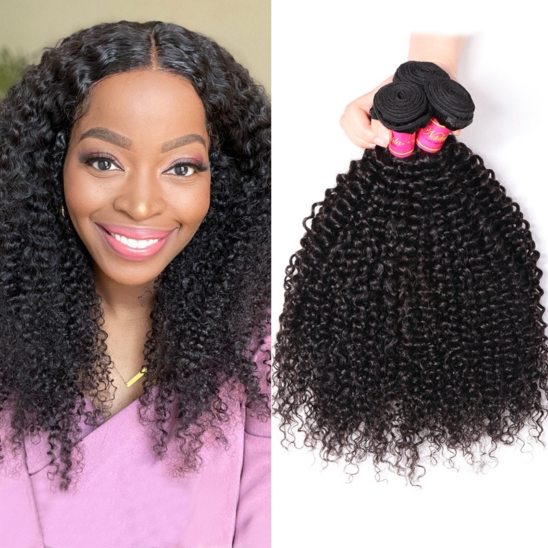 

Nadula Kinky Curly Hair Weave 4 Bundles Human Virgin Hair Extensions