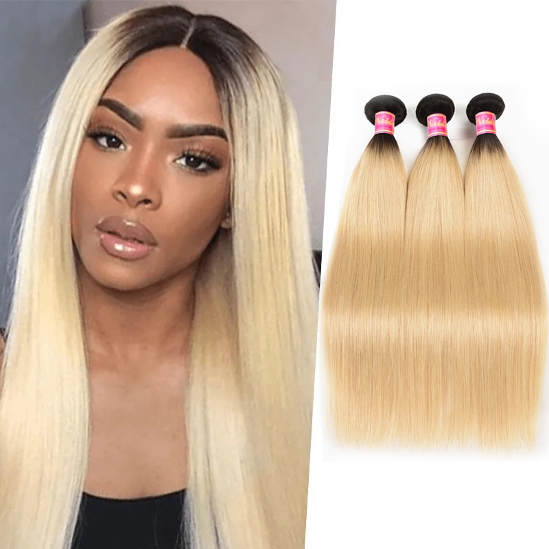 

Nadula Straight Virgin Hair 2 Tone Color Ombre 3 Bundles Soft Virgin Human Hair