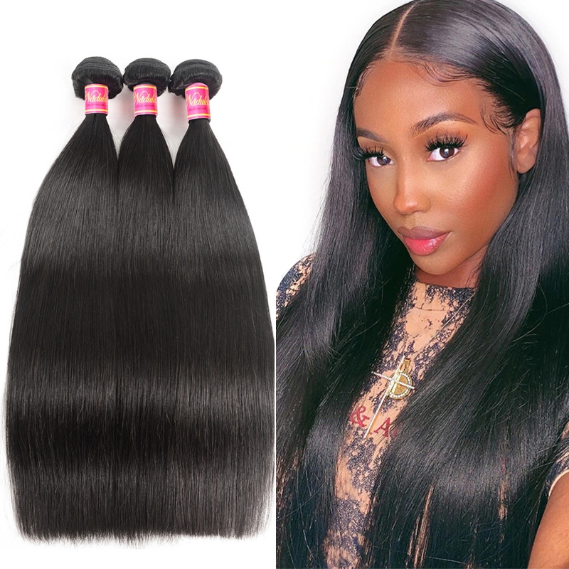 

Nadula Wholesale Best Indian Straight Hair Weave 3 Bundles Real Long Virgin Indian Human Hair Extensions