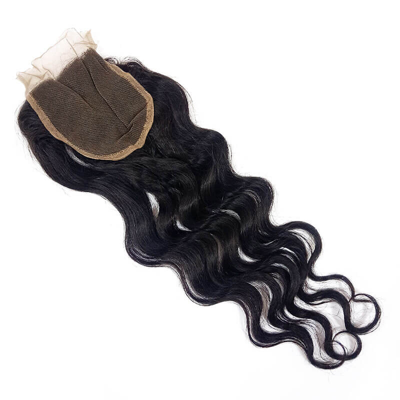 

Nadula Natural Wave Virgin Hair Lace Closure Free Part 10in-20in 4x4 Closure Free Shipping