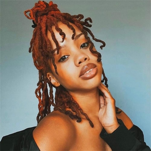 Dreadlocks with fade haircut for women