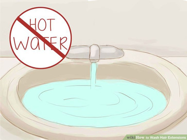 washing hair