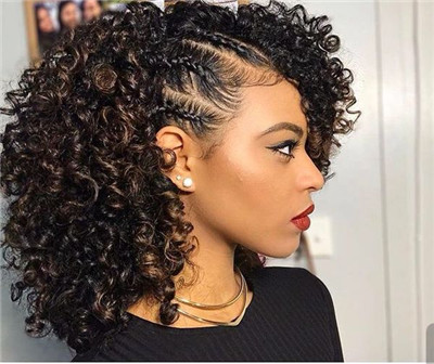 curly hair weave