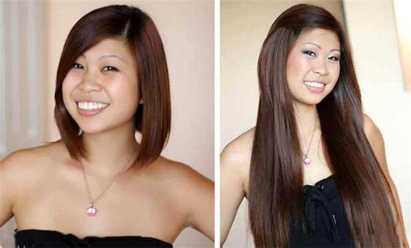clip in hair extensions for short hair before and after