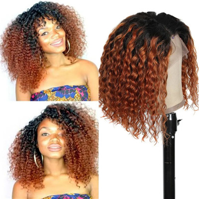 short blonde curly wigs