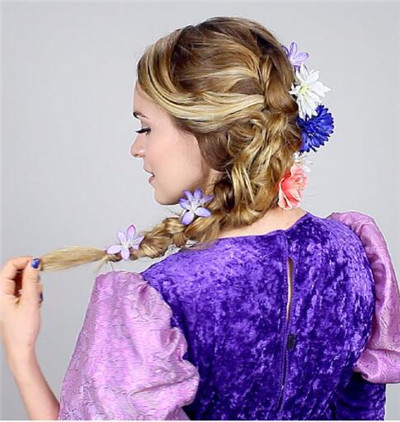 rapunzel hairstyles for Halloween