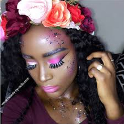 flower child makeup Halloween