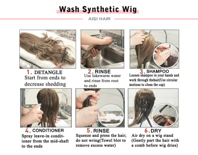 how to wash a synthetic wig with fabric softener