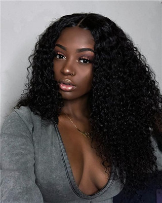 wet and wavy hair