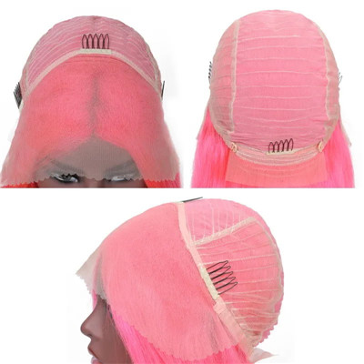 pink lace front wig