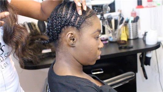 how to sew in weave hair step by step