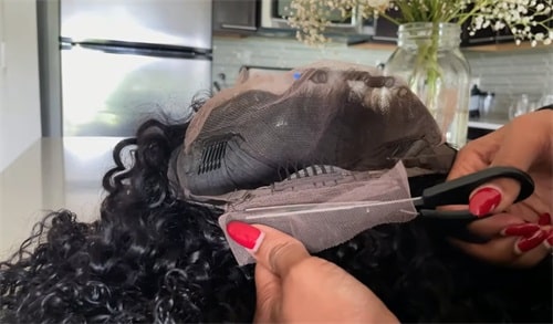 Nadula jerry curly wave lace frontal curly edge affordable wig