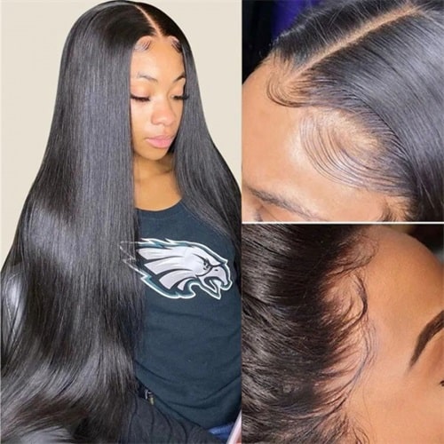 5x5 HD Straight Glueless Lace Closure Wigs