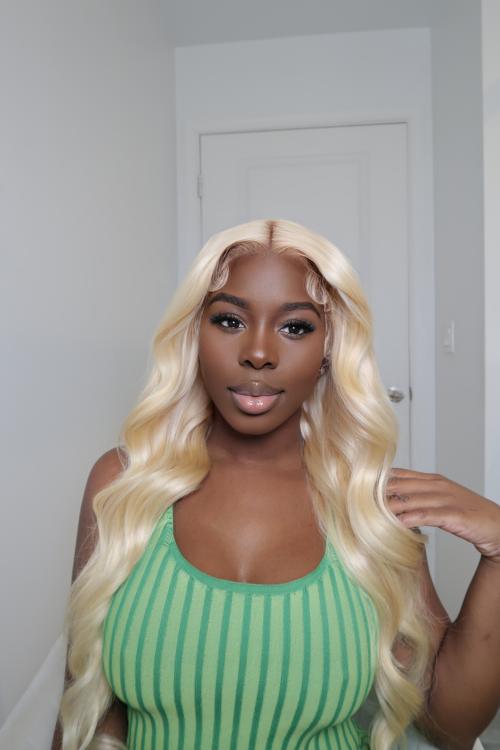 blonde body wave wig