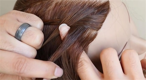 Begin to braid your hair
