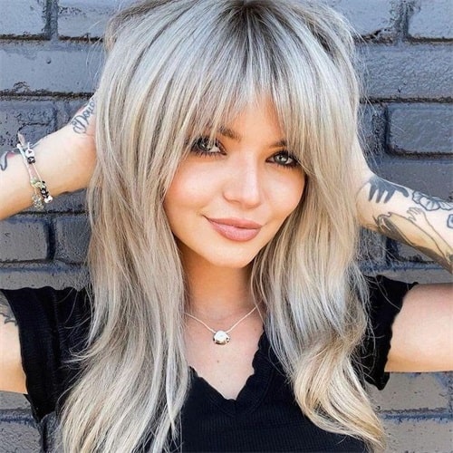Check your bangs to make sure you have no problem with the amount of hair you contain and the way it falls