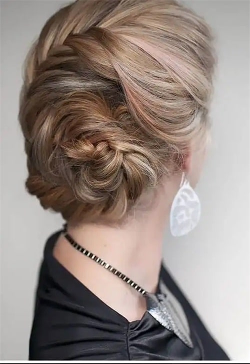 Spiral French twist braid