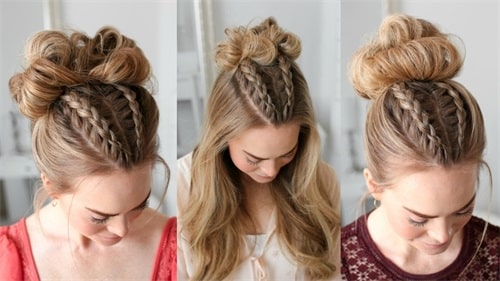 French braids are best for square faces