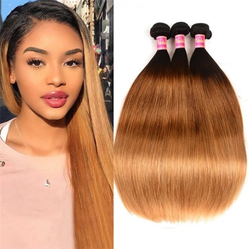 Straight Ombre Hair Weave 