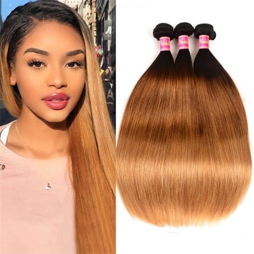 Straight Ombre Hair Weave