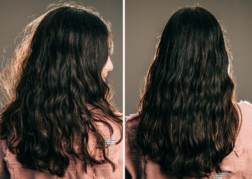 tame flyaways before and after