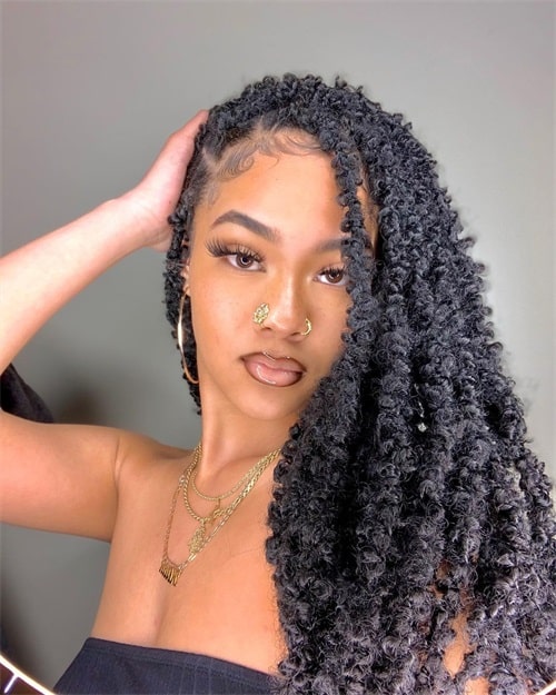 Butterfly locs is a stylish protective hairstyle