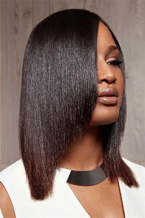 beautiful lob haircut
