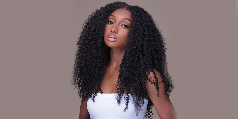 Realistic Curly Edges Front And Back Wig Tutorial