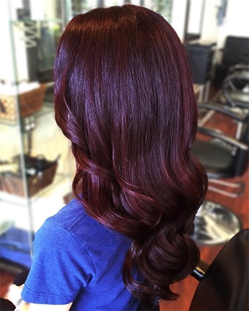 you can get black cherry hair at home