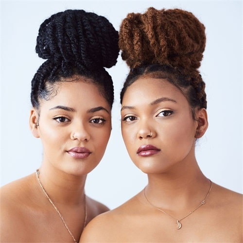 Oval faces are best for hair bun donuts