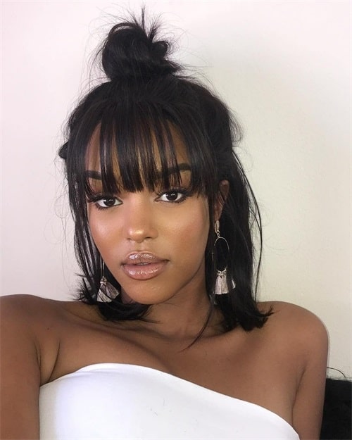 Decorate your wig bangs