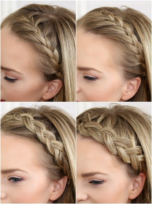 How to start braiding headband braid