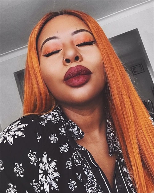 pumpkin spice hair color