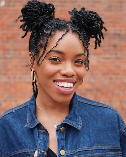How to make mini twists on natural hair?