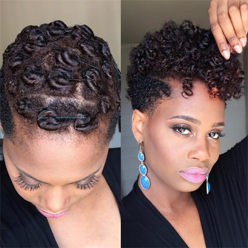 What are pin curls?