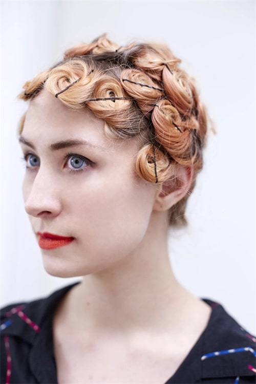 Create your first pin curls