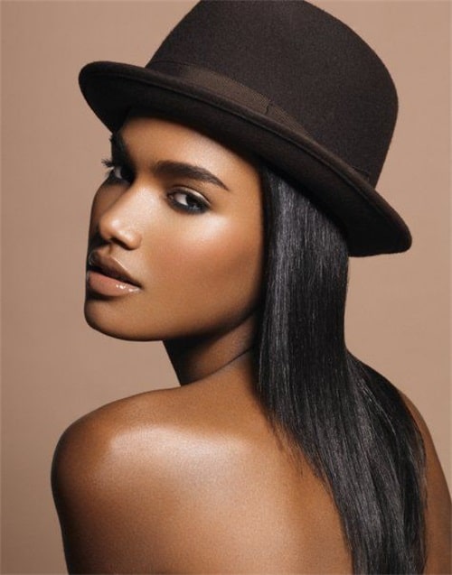 wear a baseball cap to protect your curtain bangs from the weather