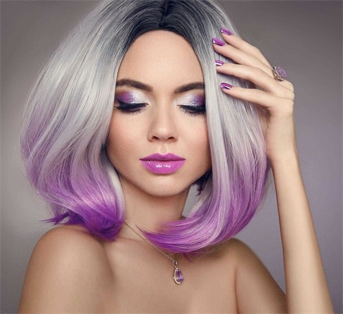 Purple Ombre hair