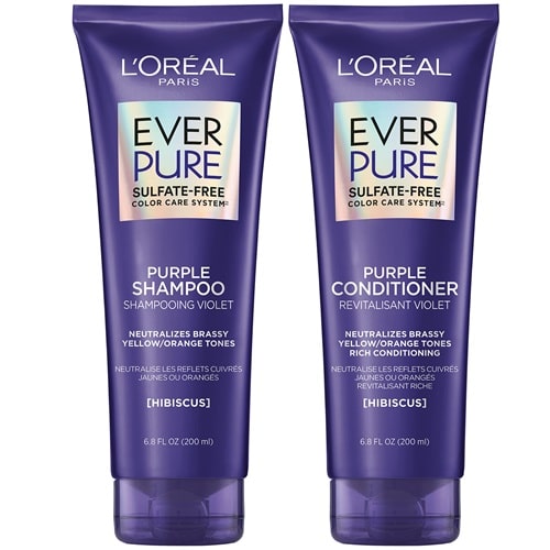 Use a color-correcting purple shampoo
