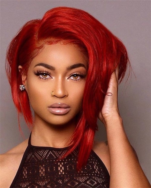 red hair for olive skin