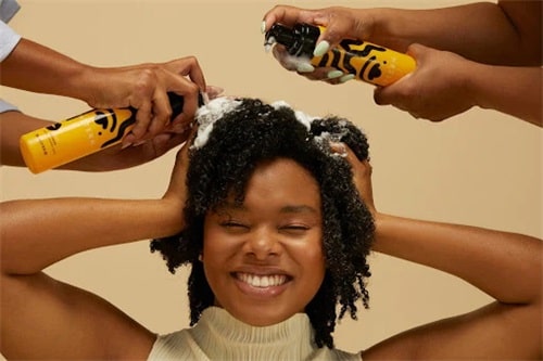 apply a small amount of mousse to your bangs
