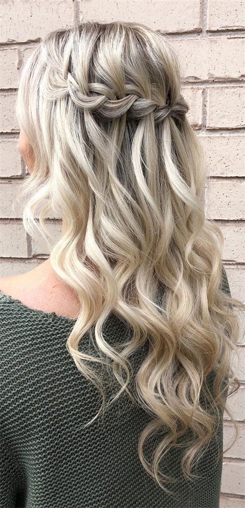 waterfall braids hairstyle