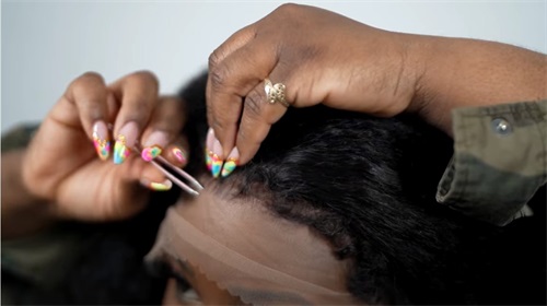 How to install nadula kinky straight curly edge wig?