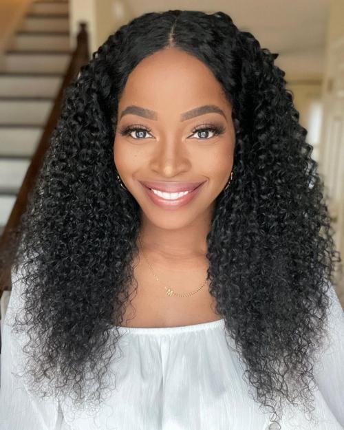 glueless curly hair wig