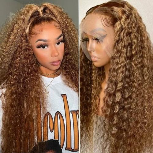honey blonde curly wear go wig
