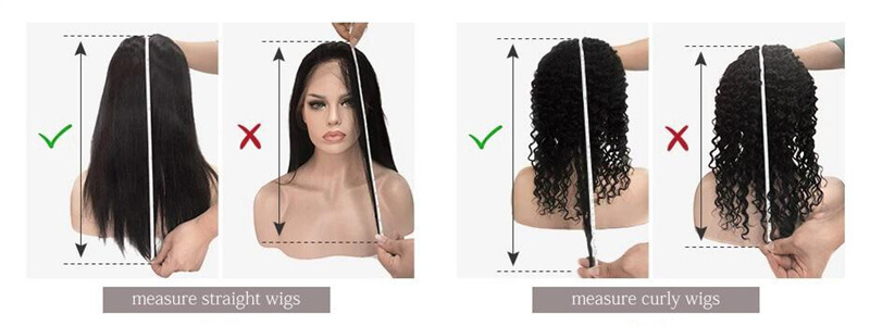 how to measure a wig length
