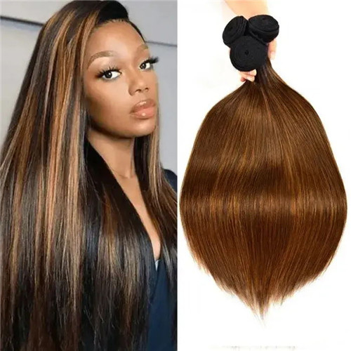 nadula 3 bundles straight blonde hair weave