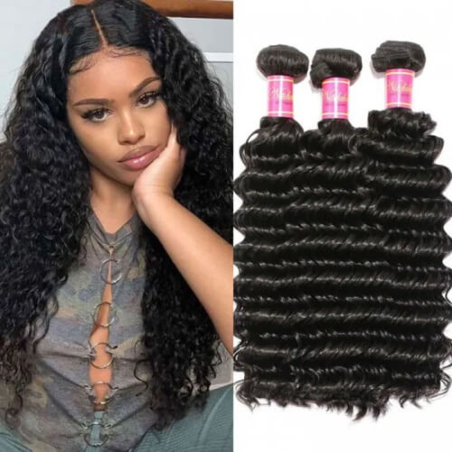 3 bundles deep wave hair