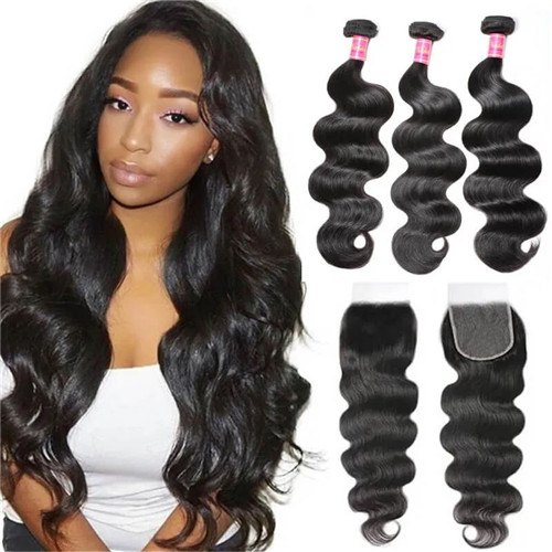 5x5 lace closure with 3 bundles