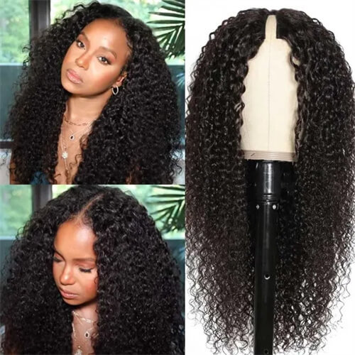 Glueless Jerry Curly Human Hair Wigs